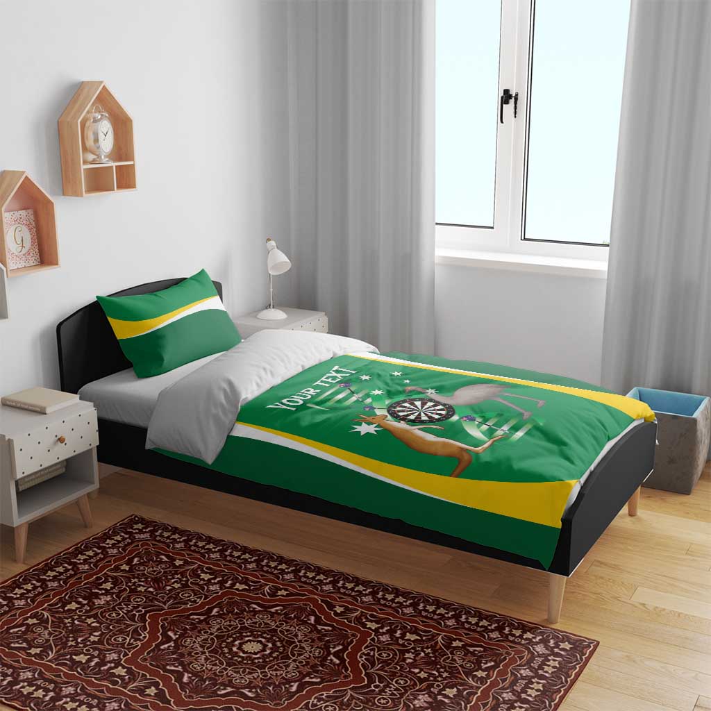 Personalised Australia Darts Bedding Set Aussie Its In My DNA National Color - Aussie Hoodie