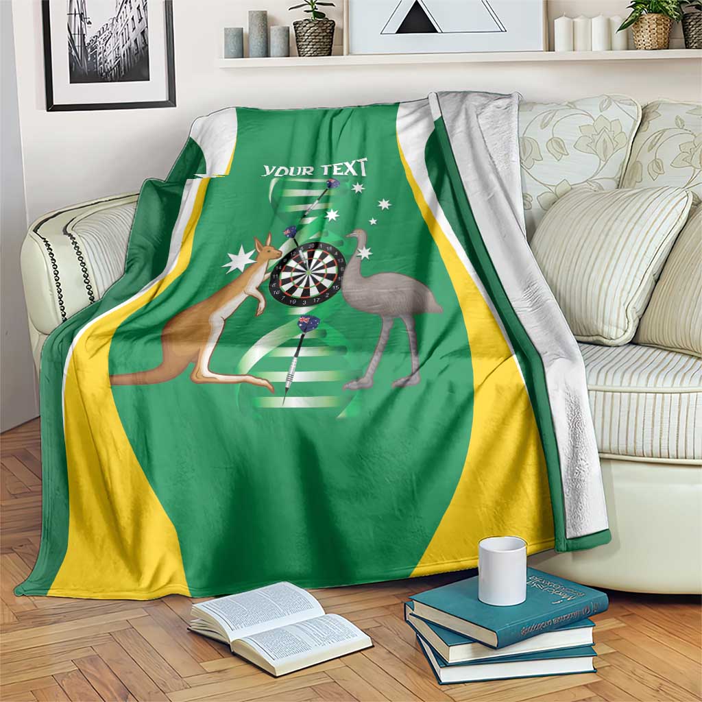 Personalised Australia Darts Blanket Aussie Its In My DNA National Color - Aussie Hoodie