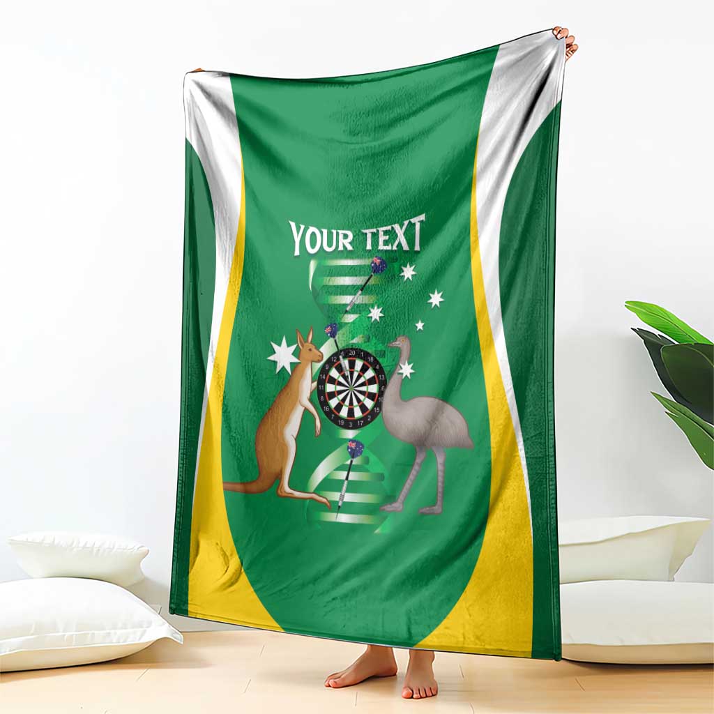 Personalised Australia Darts Blanket Aussie Its In My DNA National Color - Aussie Hoodie