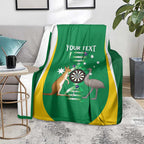 Personalised Australia Darts Blanket Aussie Its In My DNA National Color - Aussie Hoodie