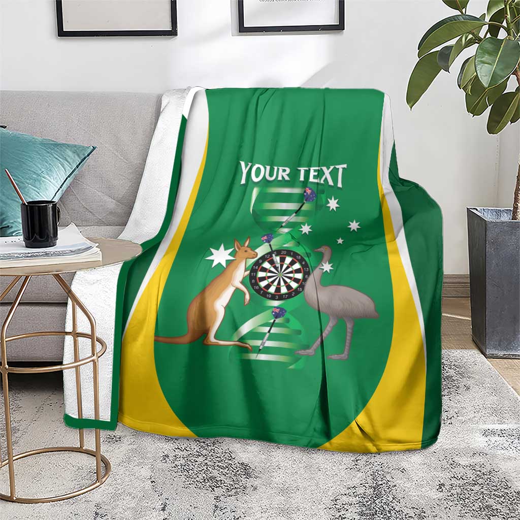 Personalised Australia Darts Blanket Aussie Its In My DNA National Color - Aussie Hoodie