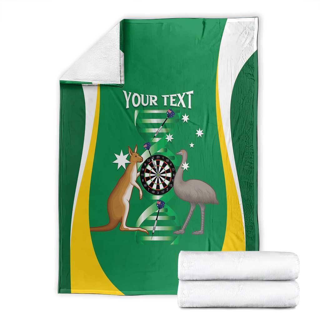 Personalised Australia Darts Blanket Aussie Its In My DNA National Color - Aussie Hoodie