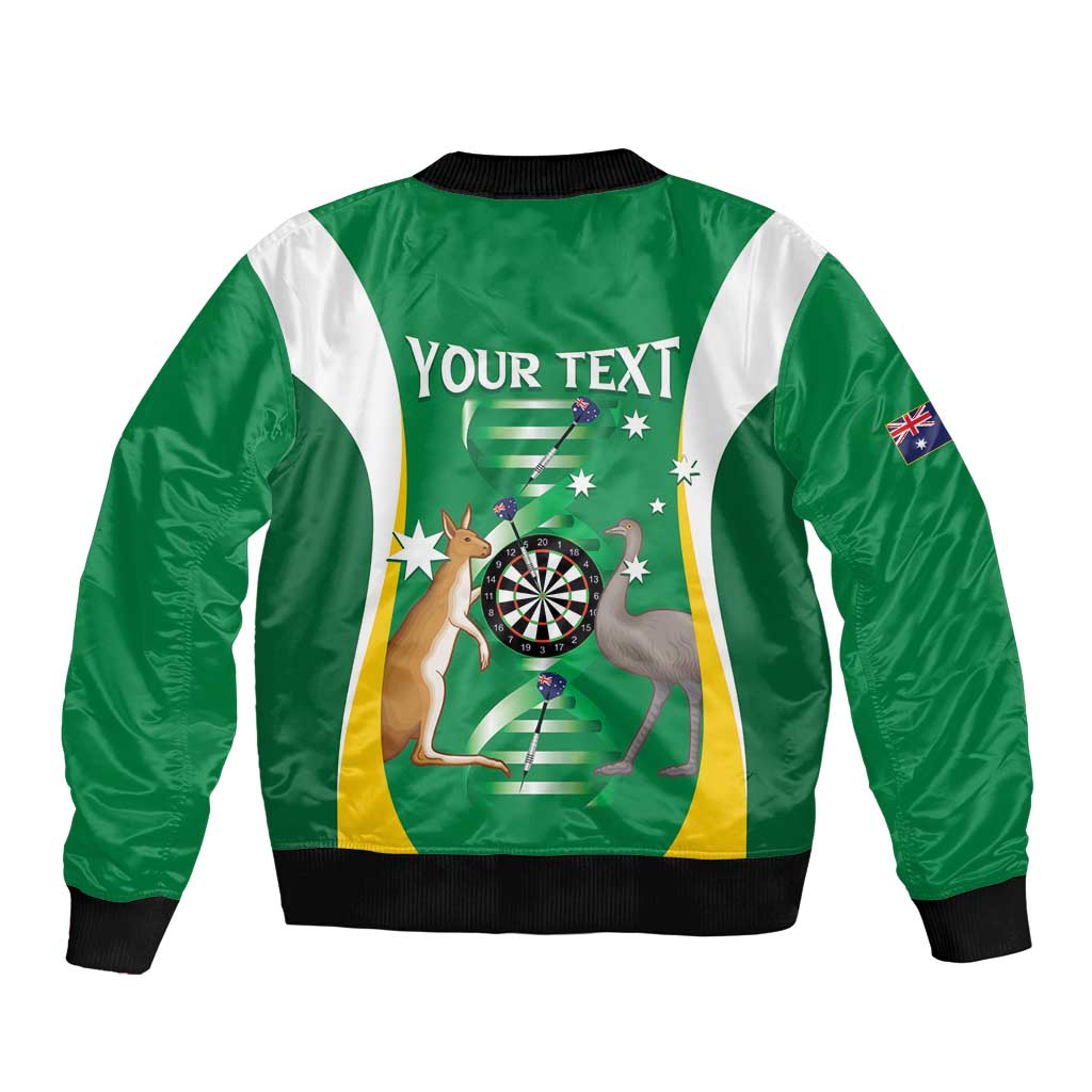 Personalised Australia Darts Bomber Jacket Aussie Its In My DNA National Color - Aussie Hoodie