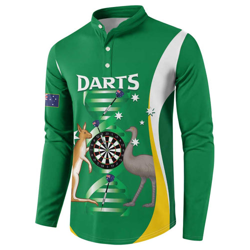 Personalised Australia Darts Button Sweatshirt Aussie Its In My DNA National Color - Aussie Hoodie