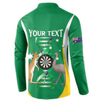 Personalised Australia Darts Button Sweatshirt Aussie Its In My DNA National Color - Aussie Hoodie