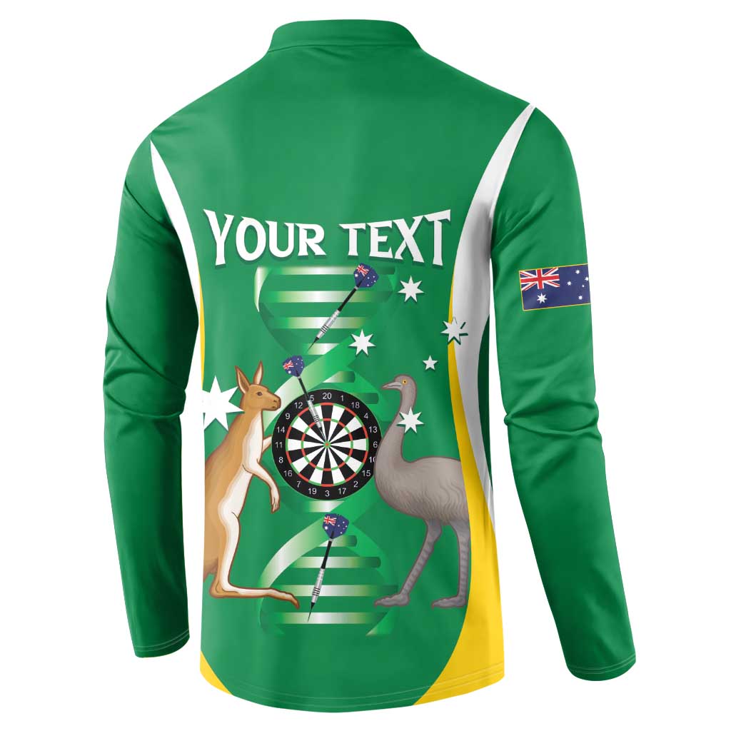 Personalised Australia Darts Button Sweatshirt Aussie Its In My DNA National Color - Aussie Hoodie