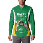 Personalised Australia Darts Button Sweatshirt Aussie Its In My DNA National Color - Aussie Hoodie