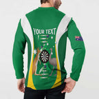 Personalised Australia Darts Button Sweatshirt Aussie Its In My DNA National Color - Aussie Hoodie