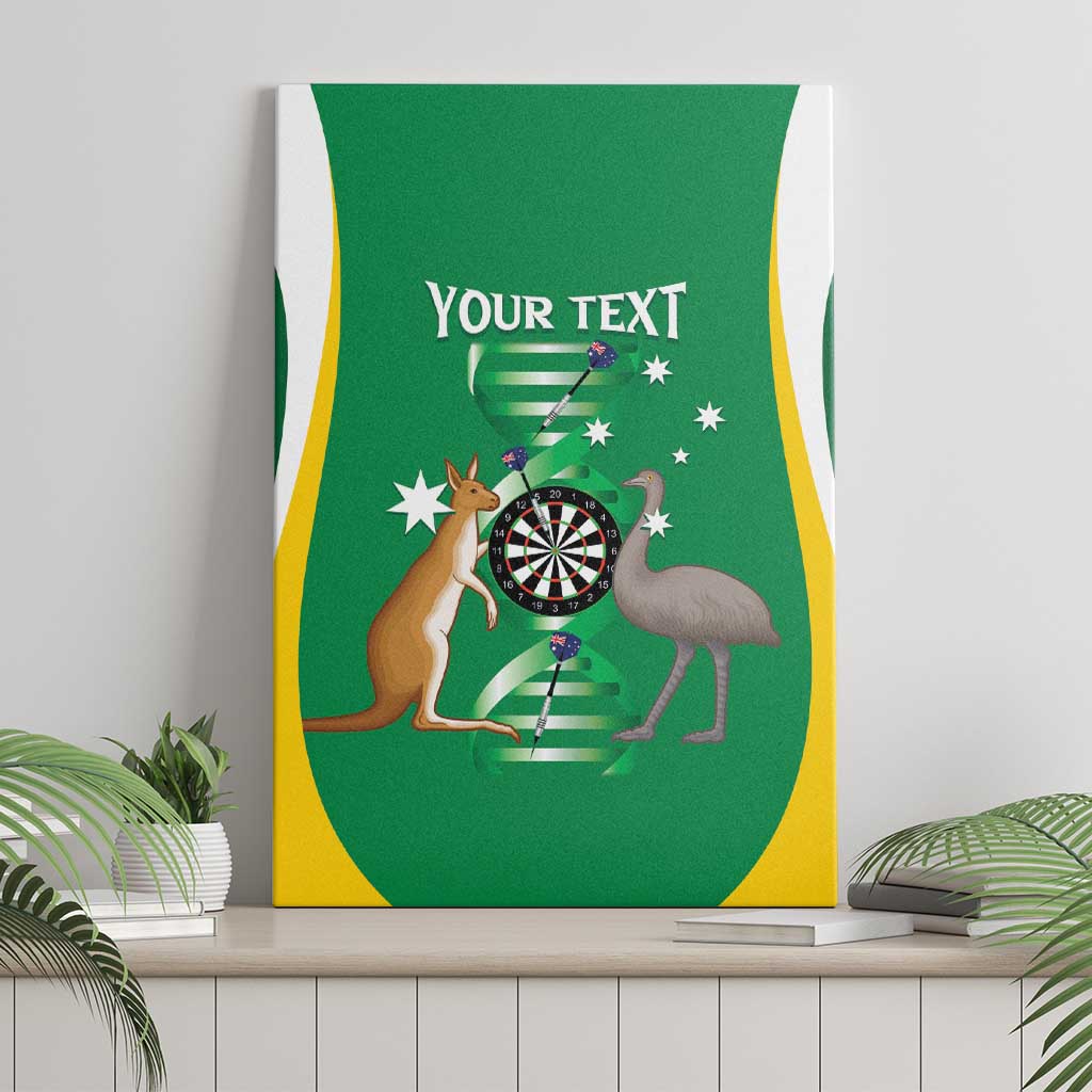 Personalised Australia Darts Canvas Wall Art Aussie Its In My DNA National Color - Aussie Hoodie