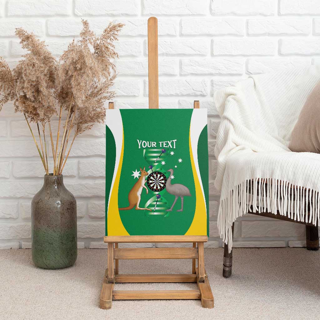 Personalised Australia Darts Canvas Wall Art Aussie Its In My DNA National Color - Aussie Hoodie