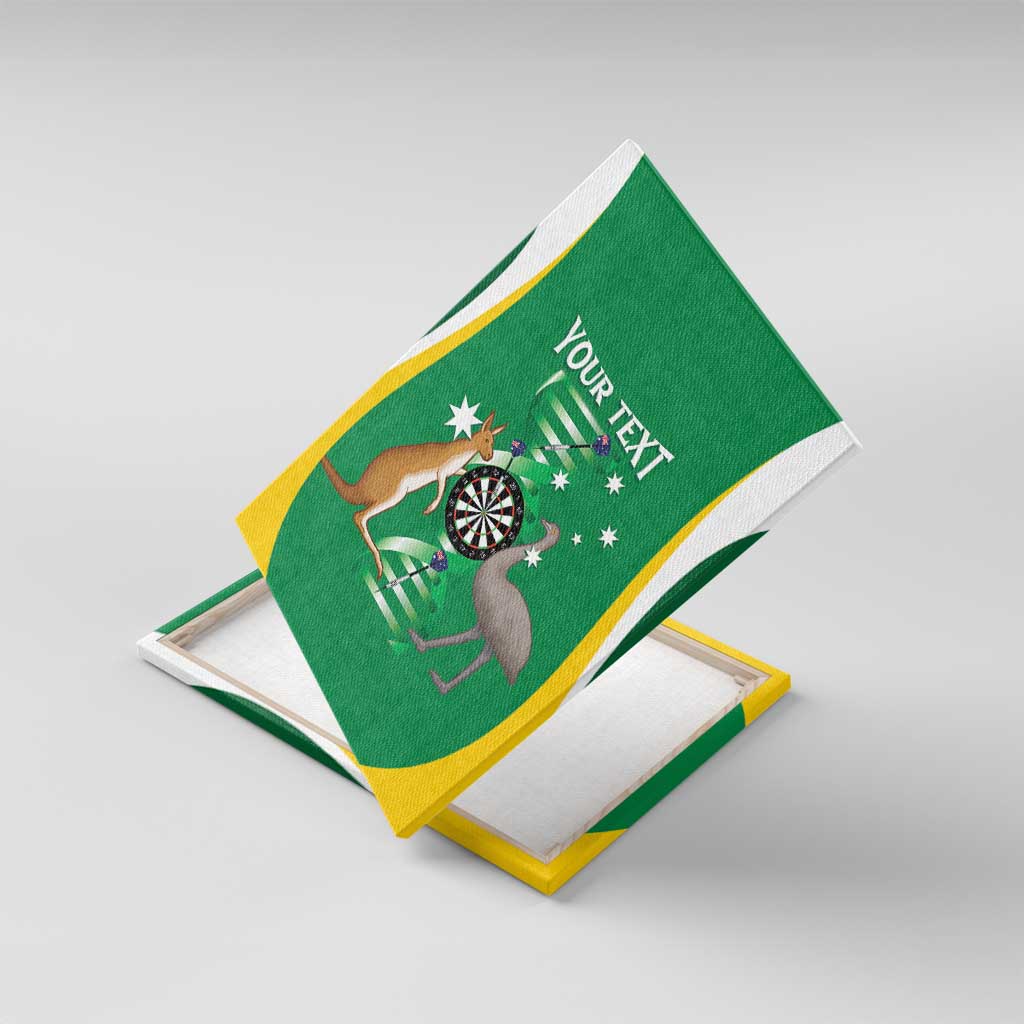 Personalised Australia Darts Canvas Wall Art Aussie Its In My DNA National Color - Aussie Hoodie