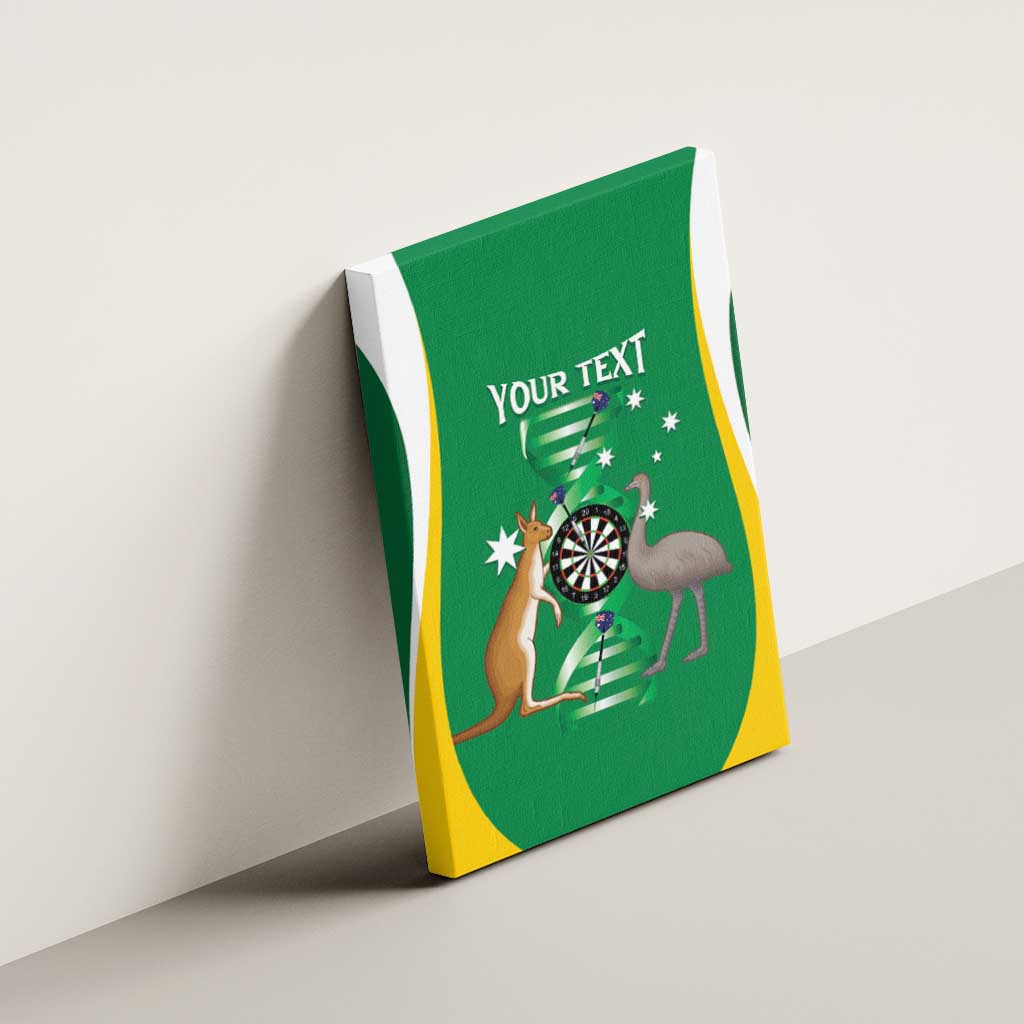 Personalised Australia Darts Canvas Wall Art Aussie Its In My DNA National Color - Aussie Hoodie