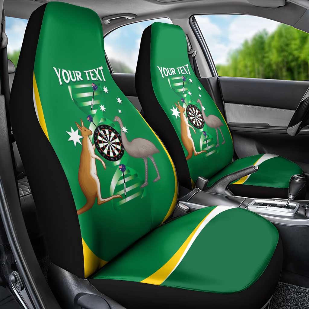 Personalised Australia Darts Car Seat Cover Aussie Its In My DNA National Color - Aussie Hoodie