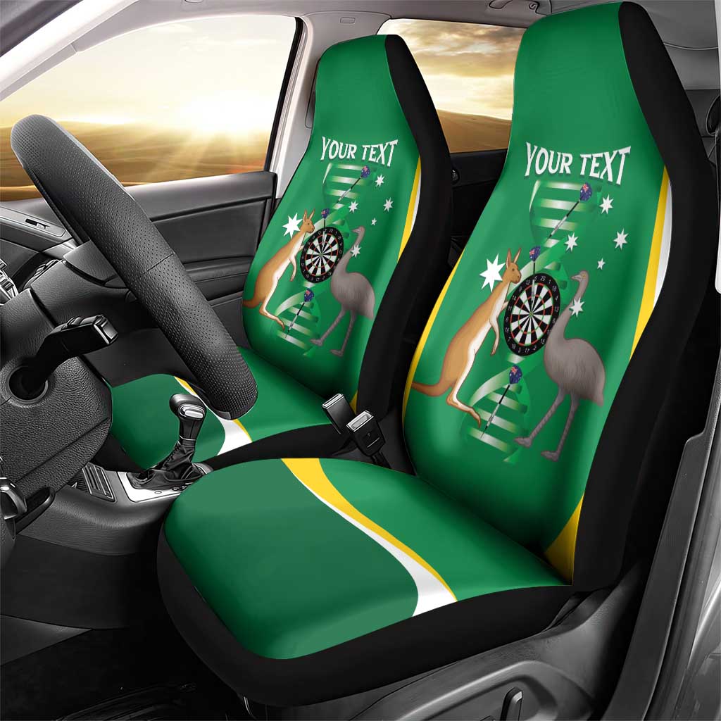 Personalised Australia Darts Car Seat Cover Aussie Its In My DNA National Color - Aussie Hoodie