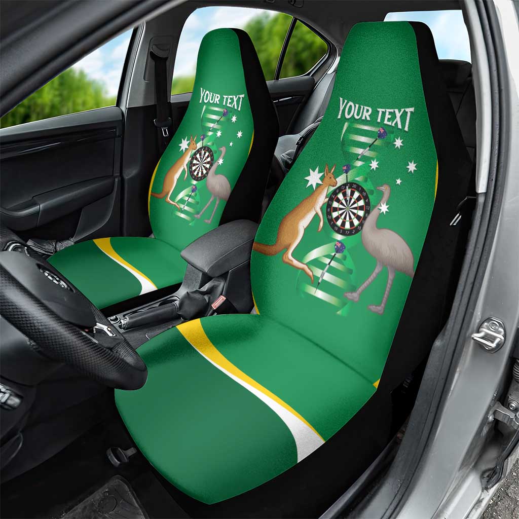 Personalised Australia Darts Car Seat Cover Aussie Its In My DNA National Color - Aussie Hoodie