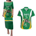 Personalised Australia Darts Couples Matching Puletasi and Hawaiian Shirt Aussie Its In My DNA National Color - Aussie Hoodie