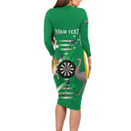 Personalised Australia Darts Family Matching Long Sleeve Bodycon Dress and Hawaiian Shirt Aussie Its In My DNA National Color - Aussie Hoodie