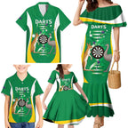 Personalised Australia Darts Family Matching Mermaid Dress and Hawaiian Shirt Aussie Its In My DNA National Color - Aussie Hoodie