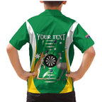 Personalised Australia Darts Family Matching Mermaid Dress and Hawaiian Shirt Aussie Its In My DNA National Color - Aussie Hoodie