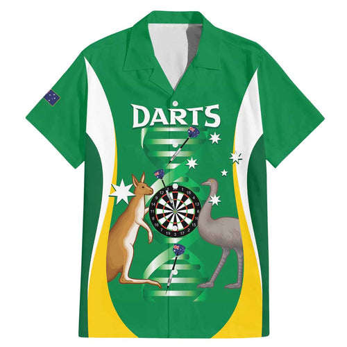 Personalised Australia Darts Family Matching Mermaid Dress and Hawaiian Shirt Aussie Its In My DNA National Color - Aussie Hoodie