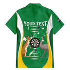 Personalised Australia Darts Family Matching Mermaid Dress and Hawaiian Shirt Aussie Its In My DNA National Color - Aussie Hoodie