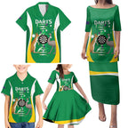Personalised Australia Darts Family Matching Puletasi and Hawaiian Shirt Aussie Its In My DNA National Color - Aussie Hoodie