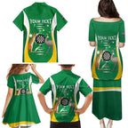 Personalised Australia Darts Family Matching Puletasi and Hawaiian Shirt Aussie Its In My DNA National Color - Aussie Hoodie