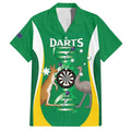 Personalised Australia Darts Family Matching Summer Maxi Dress and Hawaiian Shirt Aussie Its In My DNA National Color - Aussie Hoodie