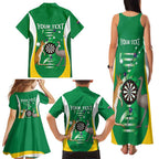 Personalised Australia Darts Family Matching Tank Maxi Dress and Hawaiian Shirt Aussie Its In My DNA National Color - Aussie Hoodie