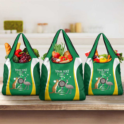Personalised Australia Darts Grocery Bag Aussie Its In My DNA National Color - Aussie Hoodie
