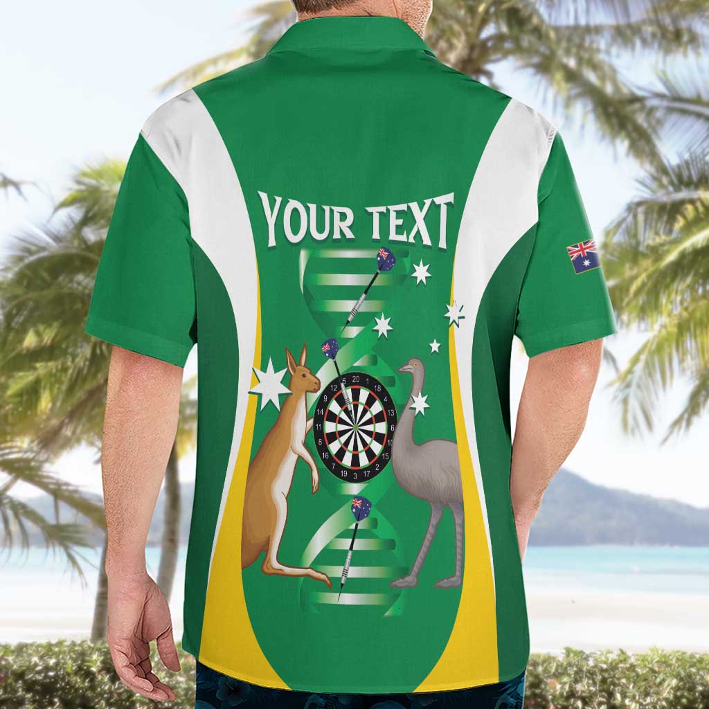 Personalised Australia Darts Hawaiian Shirt Aussie Its In My DNA National Color - Aussie Hoodie