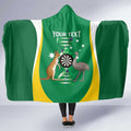 Personalised Australia Darts Hooded Blanket Aussie Its In My DNA National Color - Aussie Hoodie
