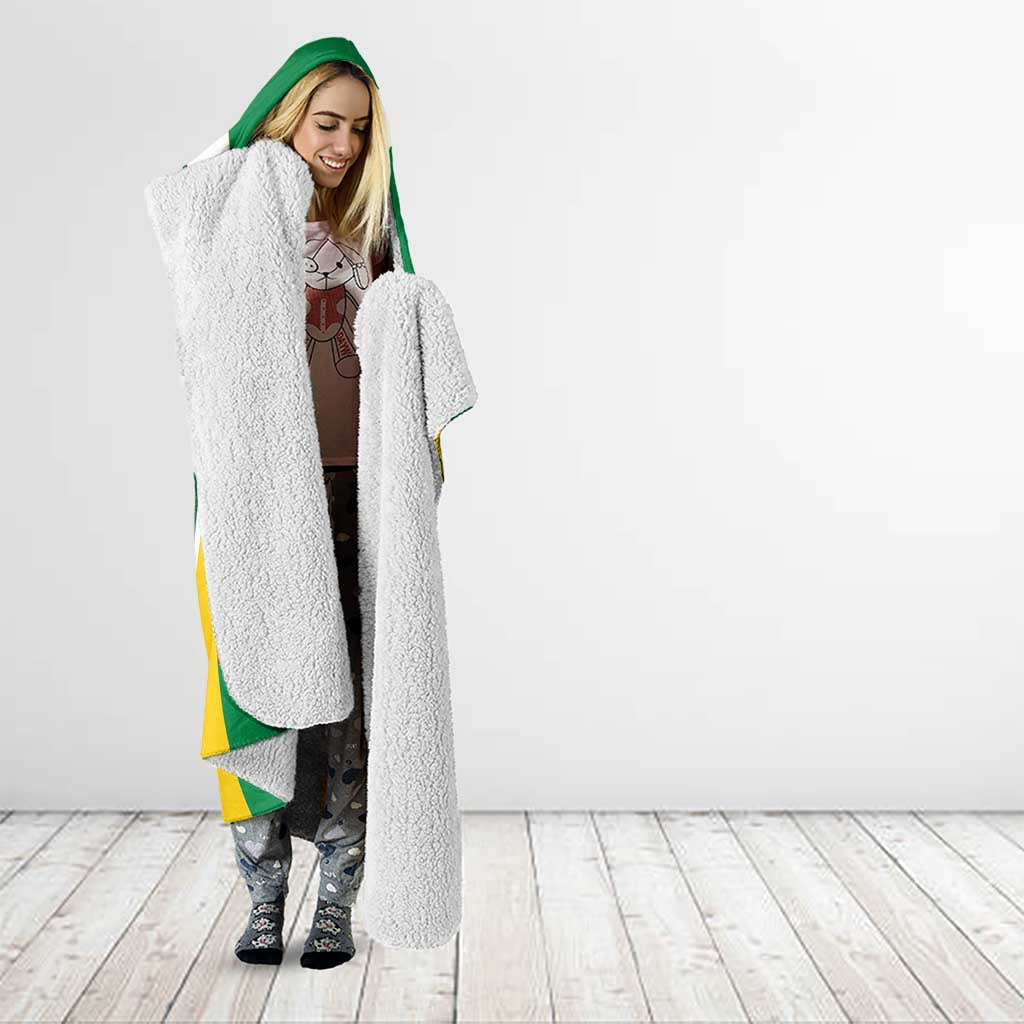 Personalised Australia Darts Hooded Blanket Aussie Its In My DNA National Color - Aussie Hoodie