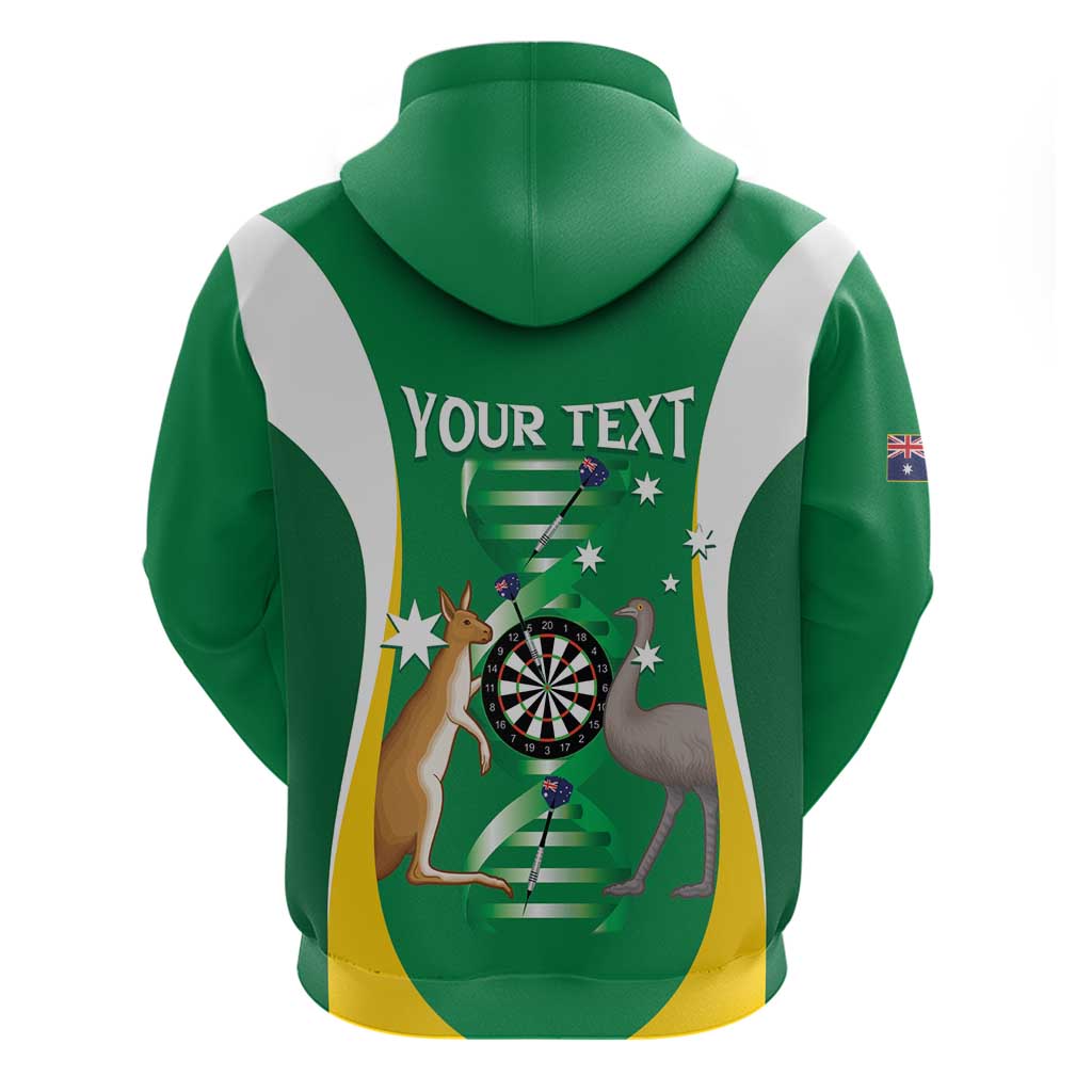 Personalised Australia Darts Hoodie Aussie Its In My DNA National Color - Aussie Hoodie