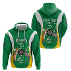 Personalised Australia Darts Hoodie Aussie Its In My DNA National Color - Aussie Hoodie