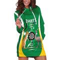 Personalised Australia Darts Hoodie Dress Aussie Its In My DNA National Color - Aussie Hoodie