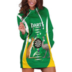 Personalised Australia Darts Hoodie Dress Aussie Its In My DNA National Color - Aussie Hoodie