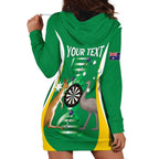 Personalised Australia Darts Hoodie Dress Aussie Its In My DNA National Color - Aussie Hoodie