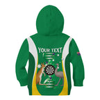 Personalised Australia Darts Kid Hoodie Aussie Its In My DNA National Color - Aussie Hoodie