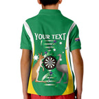 Personalised Australia Darts Kid Polo Shirt Aussie Its In My DNA National Color - Aussie Hoodie