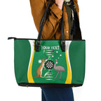 Personalised Australia Darts Leather Tote Bag Aussie Its In My DNA National Color - Aussie Hoodie