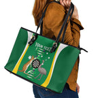 Personalised Australia Darts Leather Tote Bag Aussie Its In My DNA National Color - Aussie Hoodie