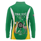 Personalised Australia Darts Long Sleeve Polo Shirt Aussie Its In My DNA National Color - Aussie Hoodie
