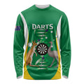 Personalised Australia Darts Long Sleeve Shirt Aussie Its In My DNA National Color - Aussie Hoodie