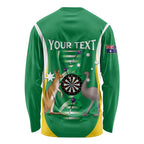 Personalised Australia Darts Long Sleeve Shirt Aussie Its In My DNA National Color - Aussie Hoodie