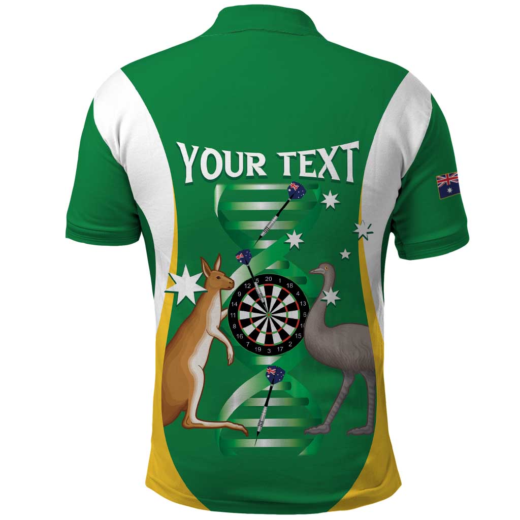 Personalised Australia Darts Polo Shirt Aussie Its In My DNA National Color - Aussie Hoodie
