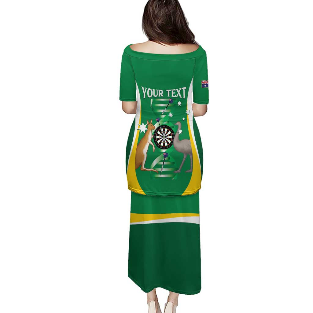 Personalised Australia Darts Puletasi Aussie Its In My DNA National Color - Aussie Hoodie