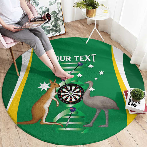 Personalised Australia Darts Round Carpet Aussie Its In My DNA National Color - Aussie Hoodie