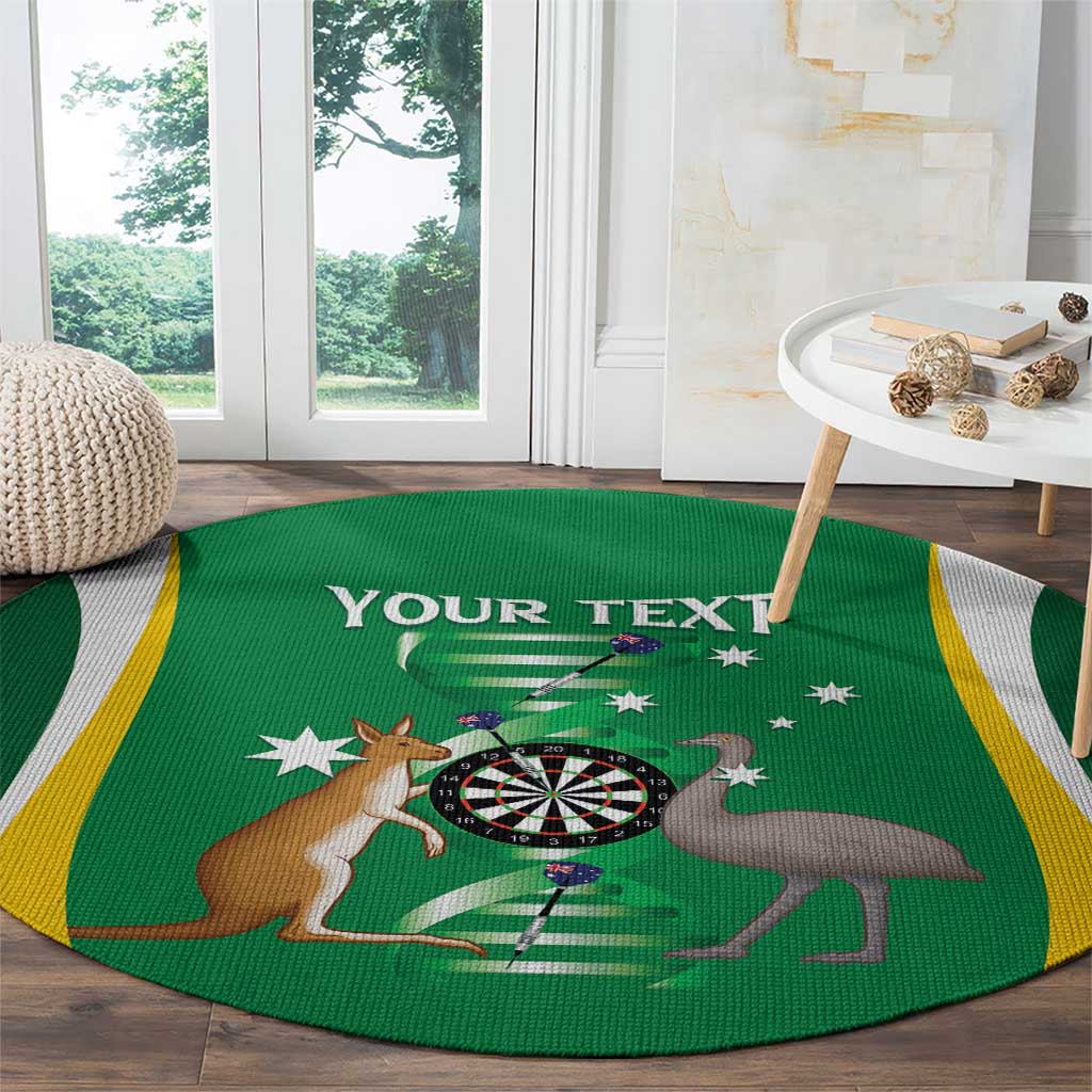 Personalised Australia Darts Round Carpet Aussie Its In My DNA National Color - Aussie Hoodie