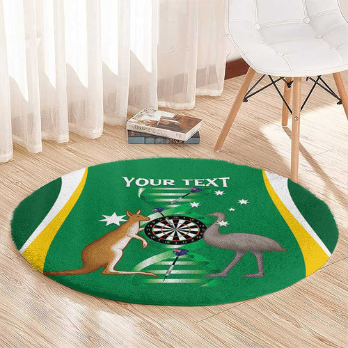 Personalised Australia Darts Round Carpet Aussie Its In My DNA National Color - Aussie Hoodie